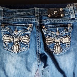 30w 34 inseam signature boot miss me jeans excellent condition